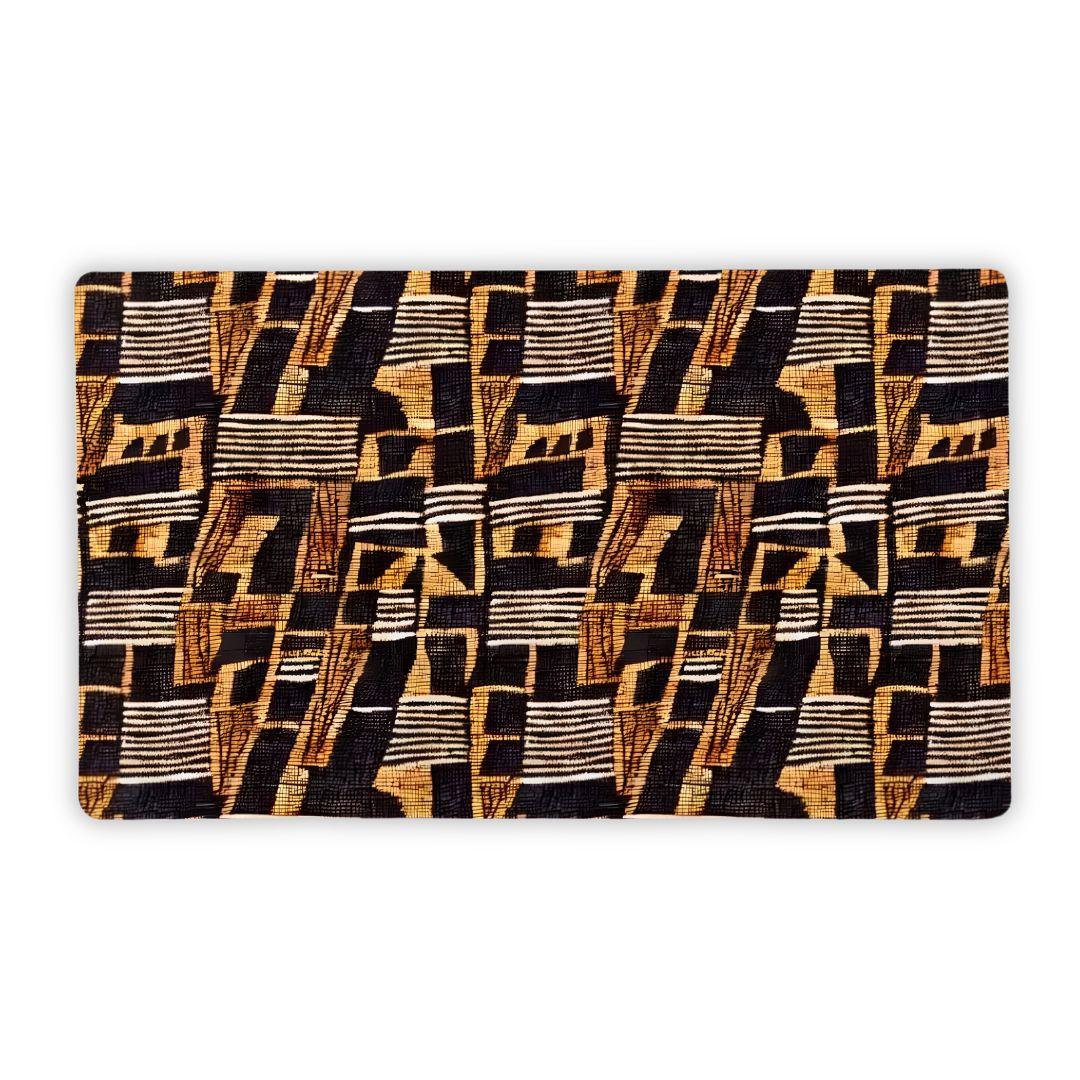 Timbuktu Gold Mud Cloth Print Desk Mat - The Global Wanderer