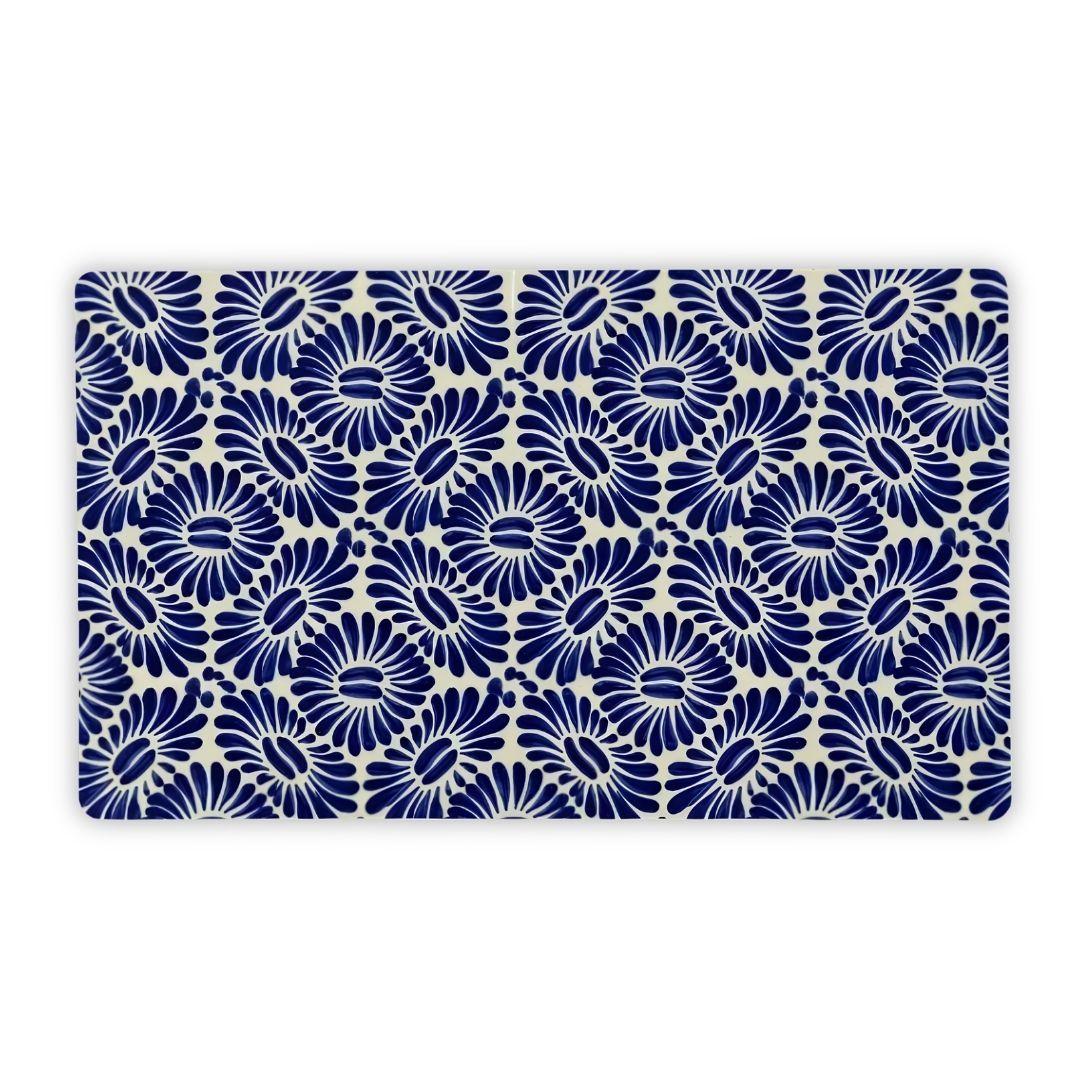 Tlaxcala Talavera Tile Desk Mat - The Global Wanderer