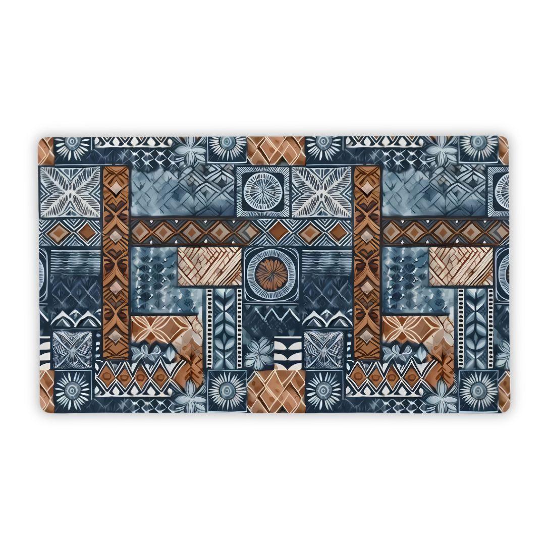 Trade Wind Tapa Cloth Desk Mat - The Global Wanderer