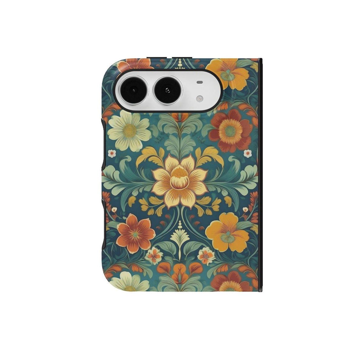 Trondheim Meadow Rosemaling iPhone Duo Case - The Global Wanderer