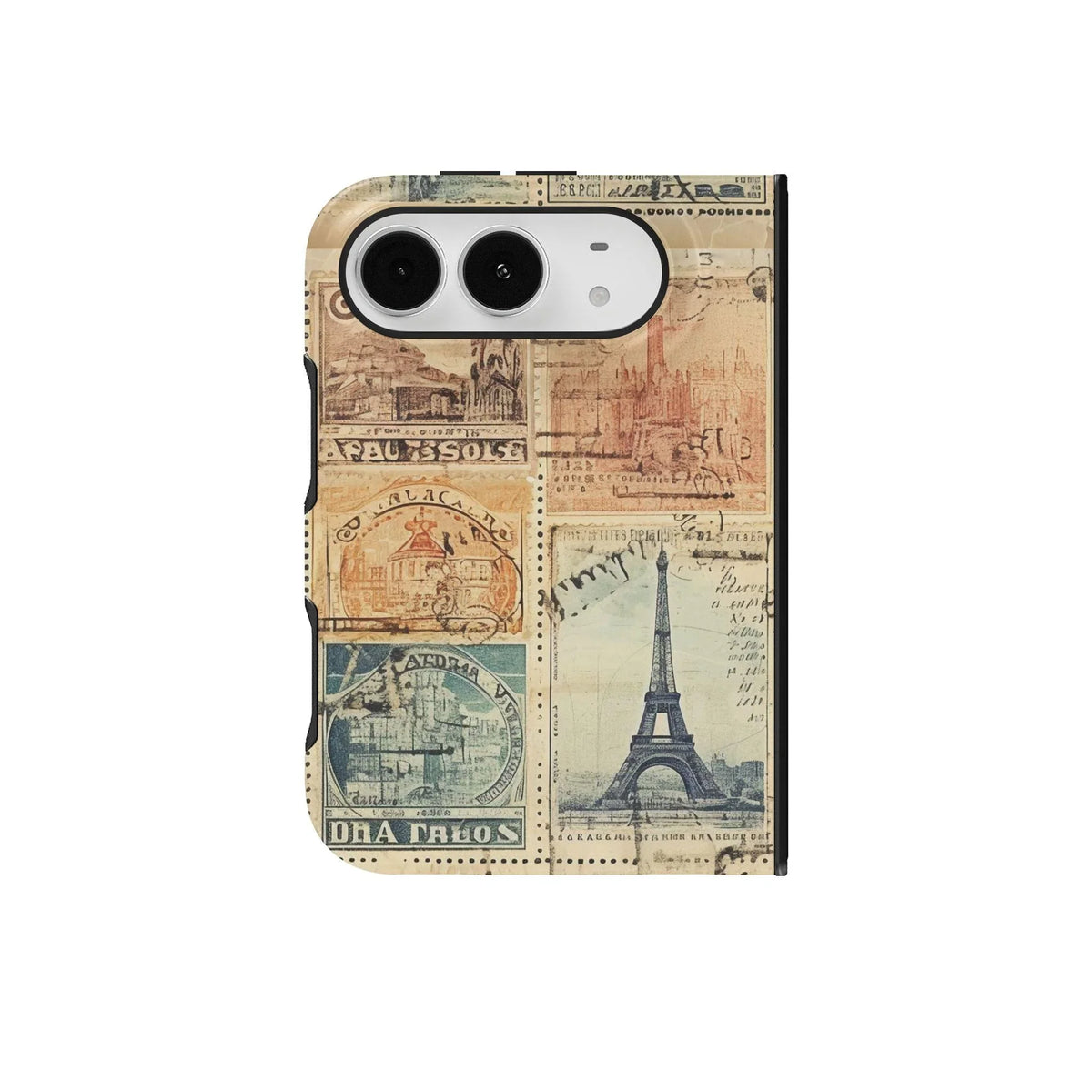 Vintage Trave Stamps Phone Duo Case - The Global Wanderer