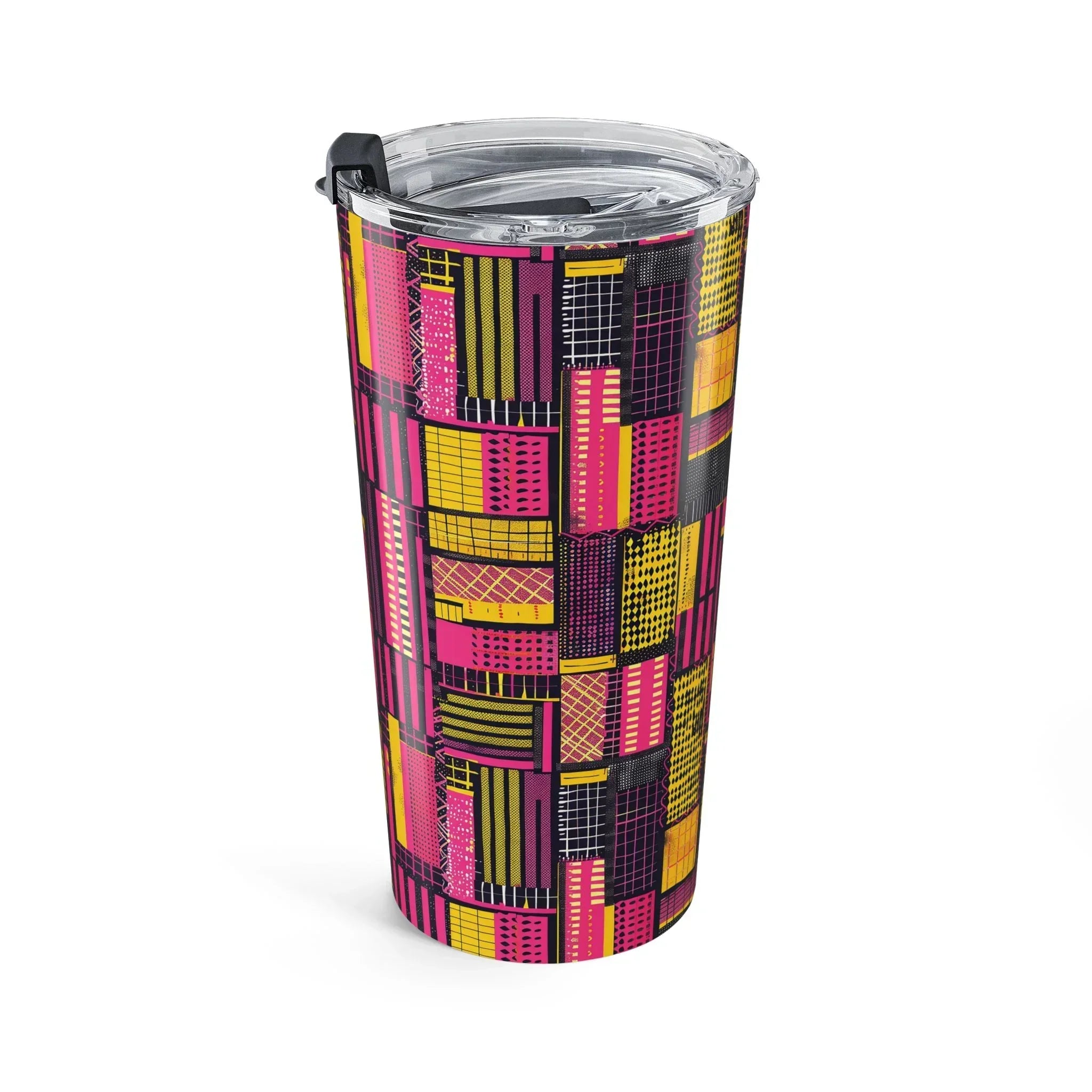 Accra Blush Kente Cloth Tumbler - The Global Wanderer