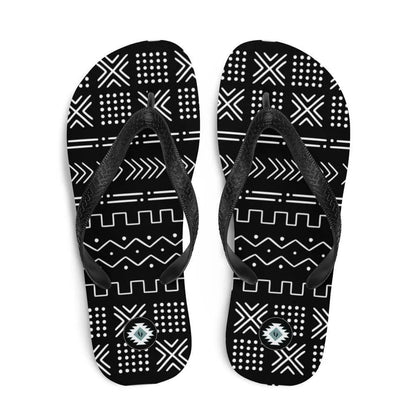 African Mud Cloth Flip Flops - The Global Wanderer