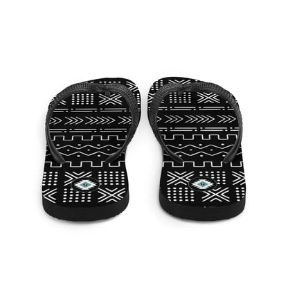 African Mud Cloth Flip Flops - The Global Wanderer