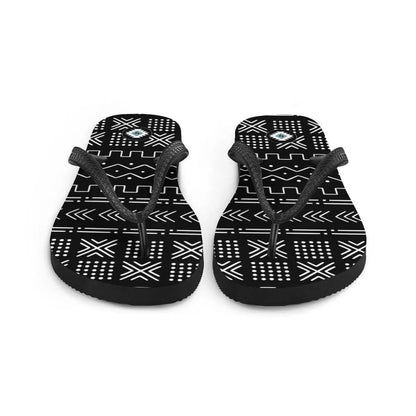 African Mud Cloth Flip Flops - The Global Wanderer