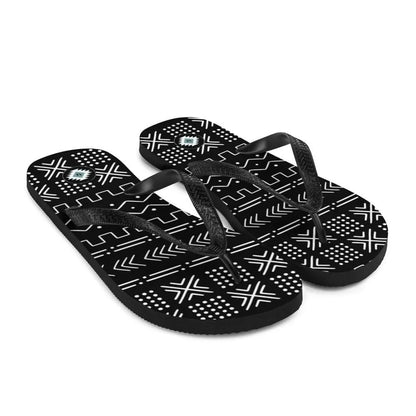 African Mud Cloth Flip Flops - The Global Wanderer