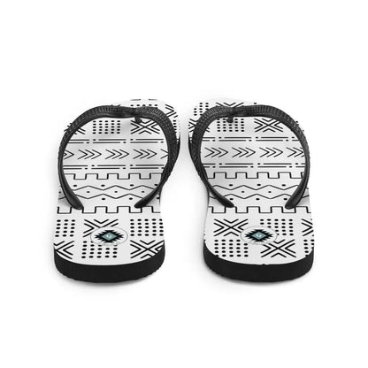 African Mud Cloth Flip Flops - The Global Wanderer