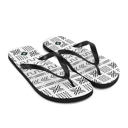 African Mud Cloth Flip Flops - The Global Wanderer