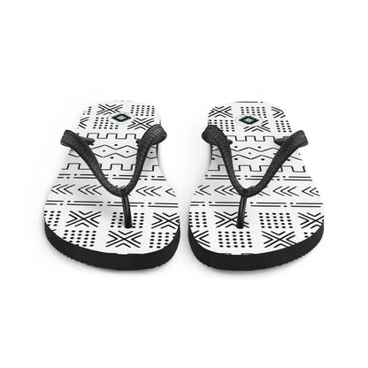 African Mud Cloth Flip Flops - The Global Wanderer