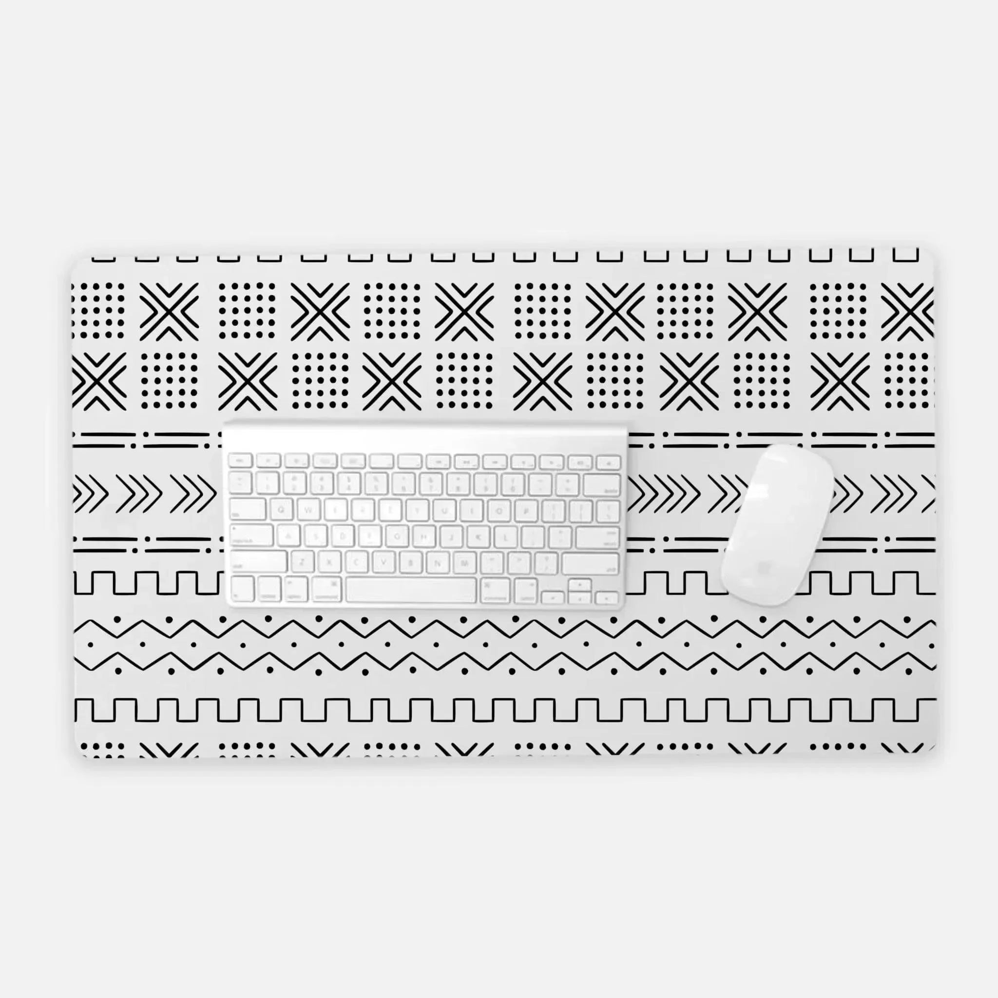 African Mud Cloth Print Desk Mat - The Global Wanderer
