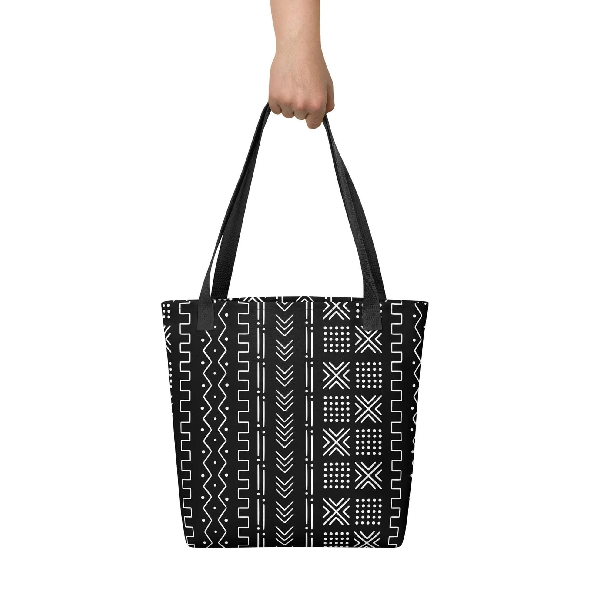 African Mud Cloth Print Tote Bag - The Global Wanderer