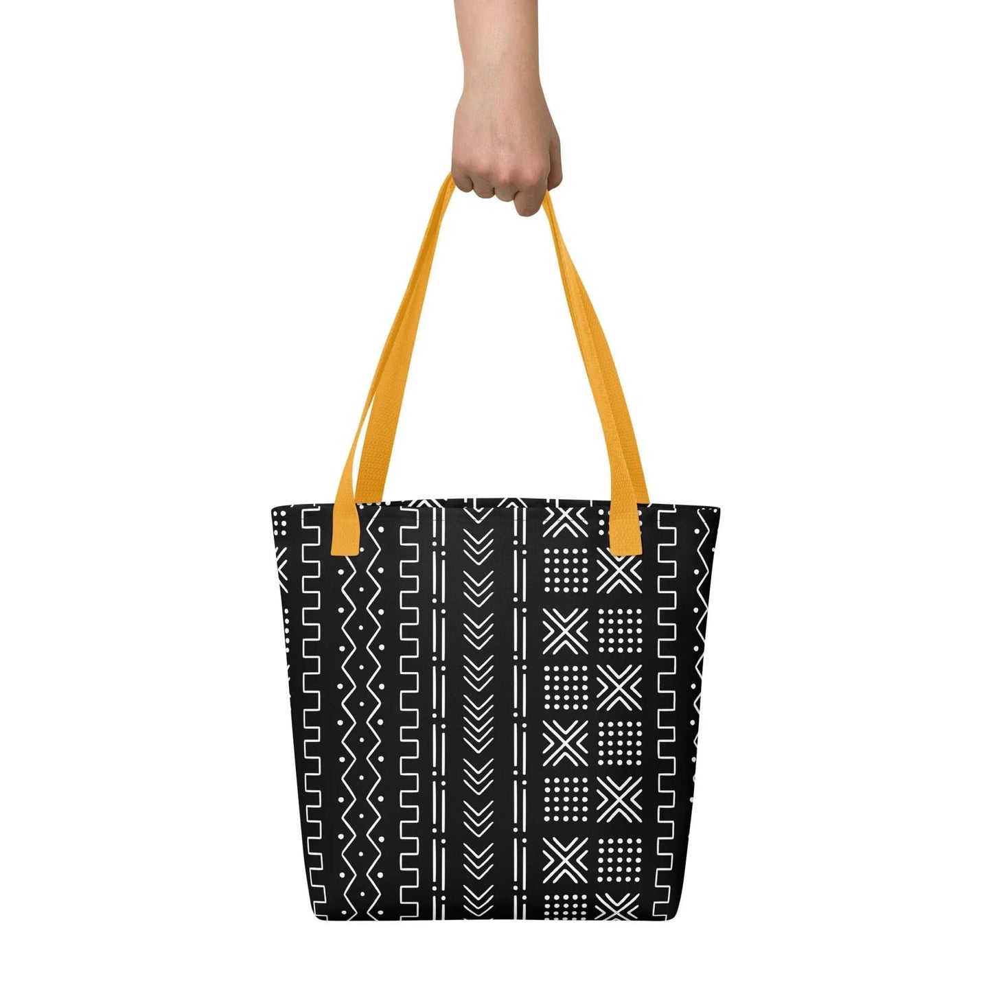 African Mud Cloth Print Tote Bag - The Global Wanderer