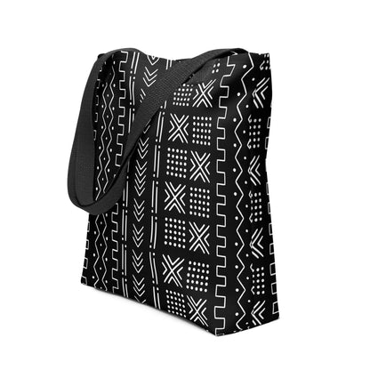 African Mud Cloth Print Tote Bag - The Global Wanderer