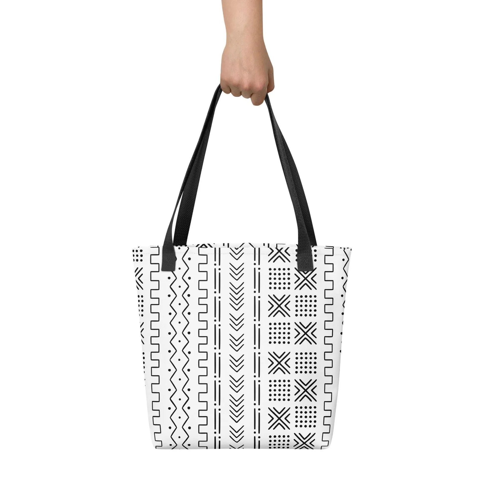 African Mud Cloth Print Tote Bag - The Global Wanderer