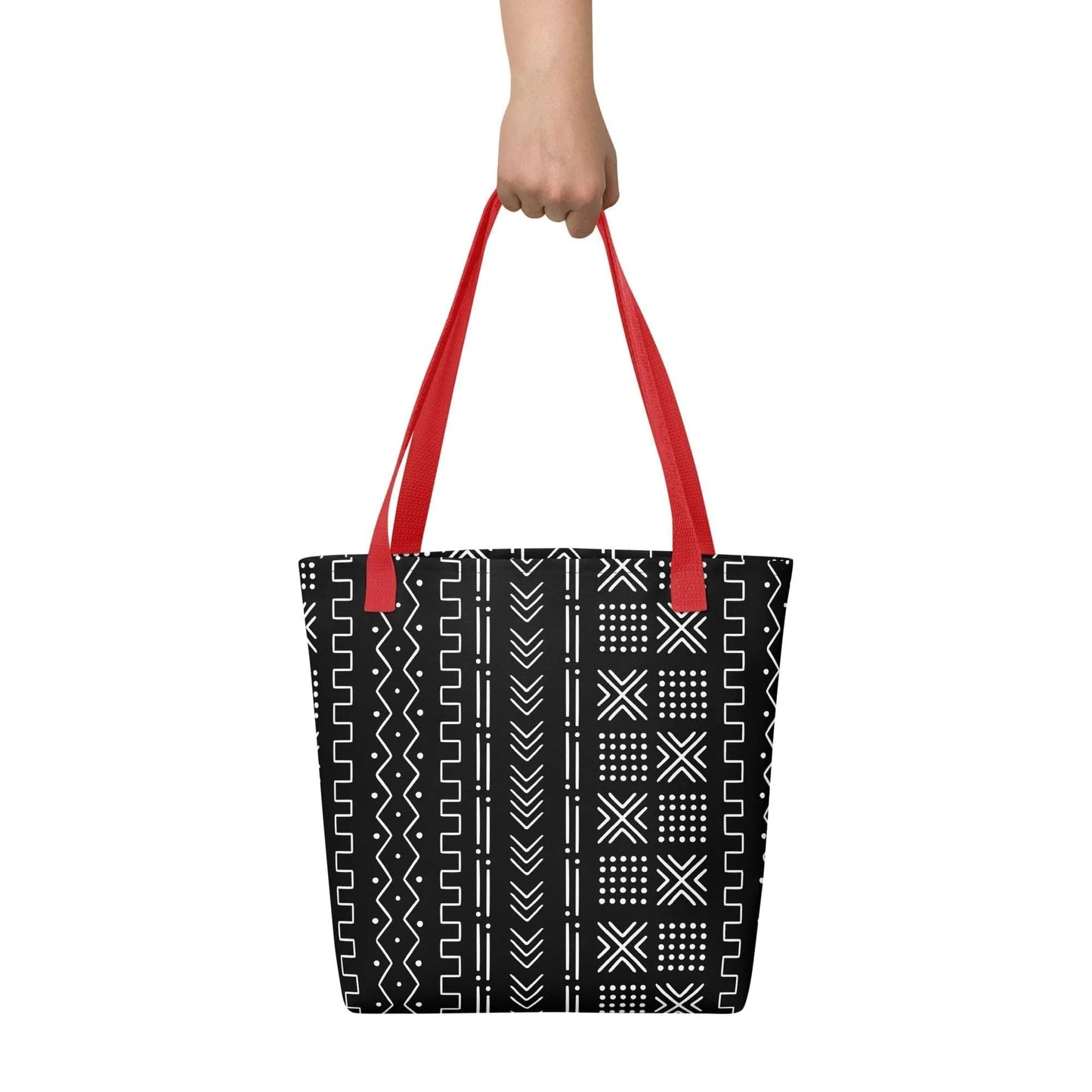 African Mud Cloth Print Tote Bag - The Global Wanderer