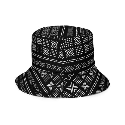 African Mud Cloth Reversible Bucket Hat - The Global Wanderer