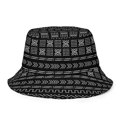 African Mud Cloth Reversible Bucket Hat - The Global Wanderer