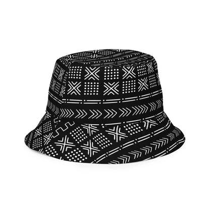 African Mud Cloth Reversible Bucket Hat - The Global Wanderer