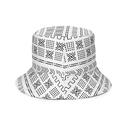 African Mud Cloth Reversible Bucket Hat - The Global Wanderer