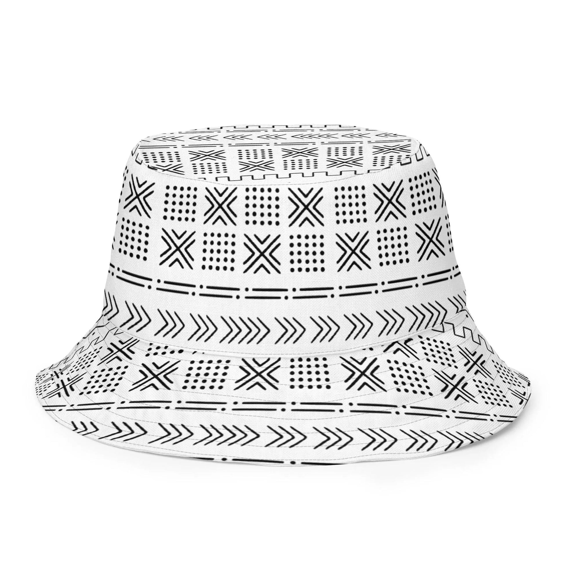 African Mud Cloth Reversible Bucket Hat - The Global Wanderer