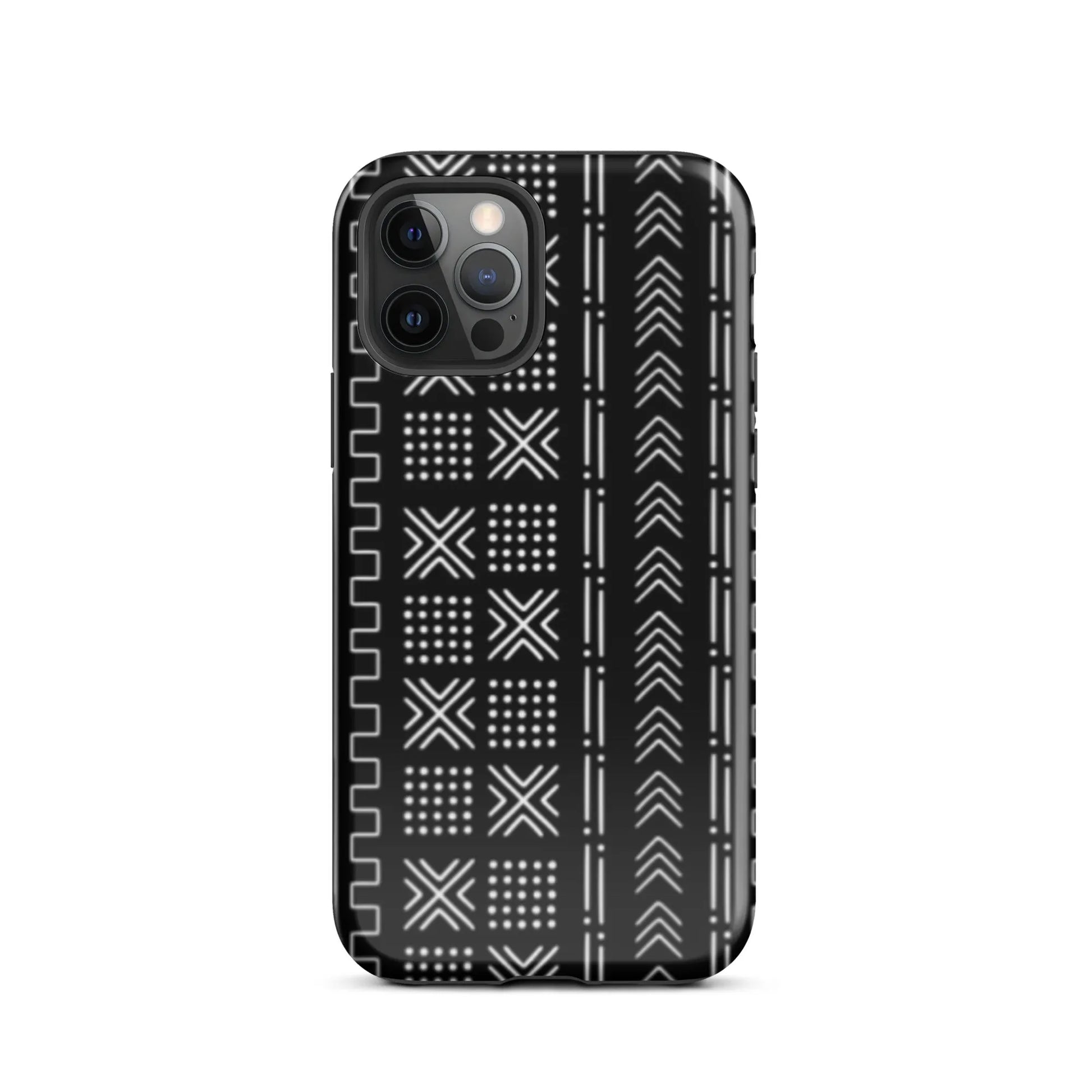 African Mud Cloth Tough MagSafe iPhone Case - The Global Wanderer