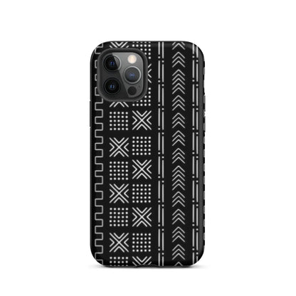 African Mud Cloth Tough MagSafe iPhone Case - The Global Wanderer