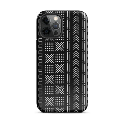 African Mud Cloth Tough MagSafe iPhone Case - The Global Wanderer