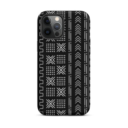 African Mud Cloth Tough MagSafe iPhone Case - The Global Wanderer