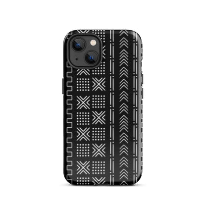 African Mud Cloth Tough MagSafe iPhone Case - The Global Wanderer