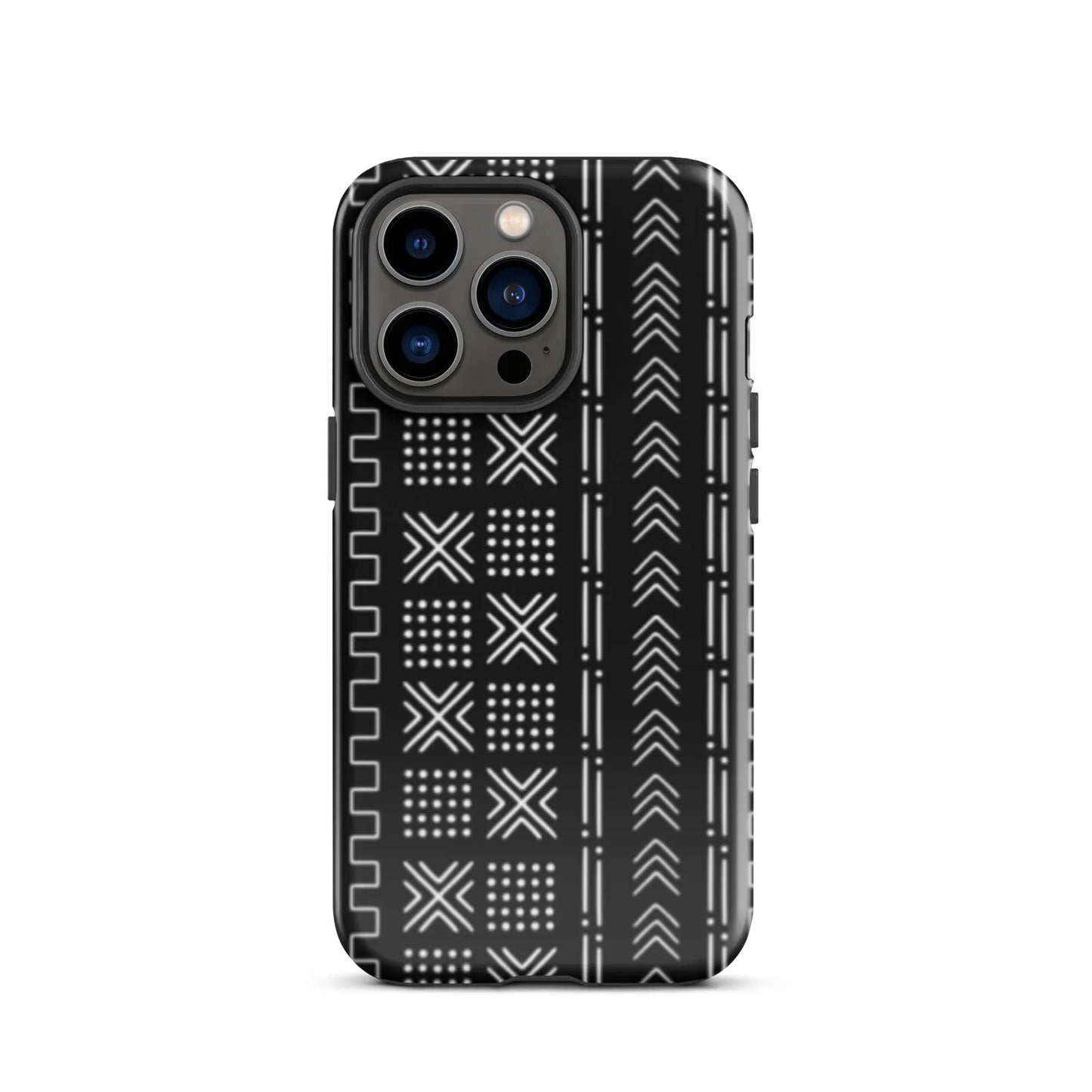 African Mud Cloth Tough MagSafe iPhone Case - The Global Wanderer