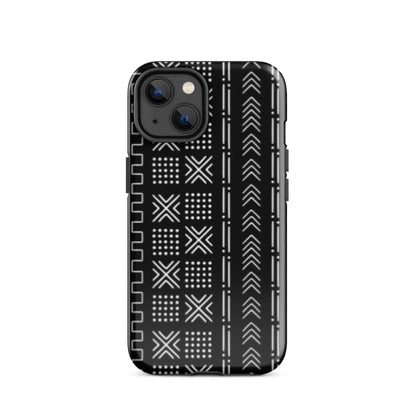 African Mud Cloth Tough MagSafe iPhone Case - The Global Wanderer