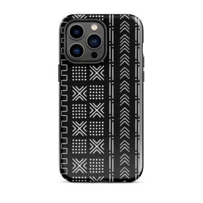 African Mud Cloth Tough MagSafe iPhone Case - The Global Wanderer