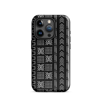 African Mud Cloth Tough MagSafe iPhone Case - The Global Wanderer