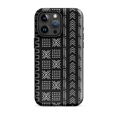 African Mud Cloth Tough MagSafe iPhone Case - The Global Wanderer