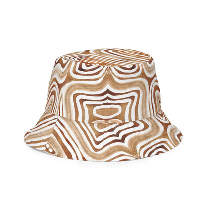 African Mud Lines Reversible Bucket Hat - The Global Wanderer