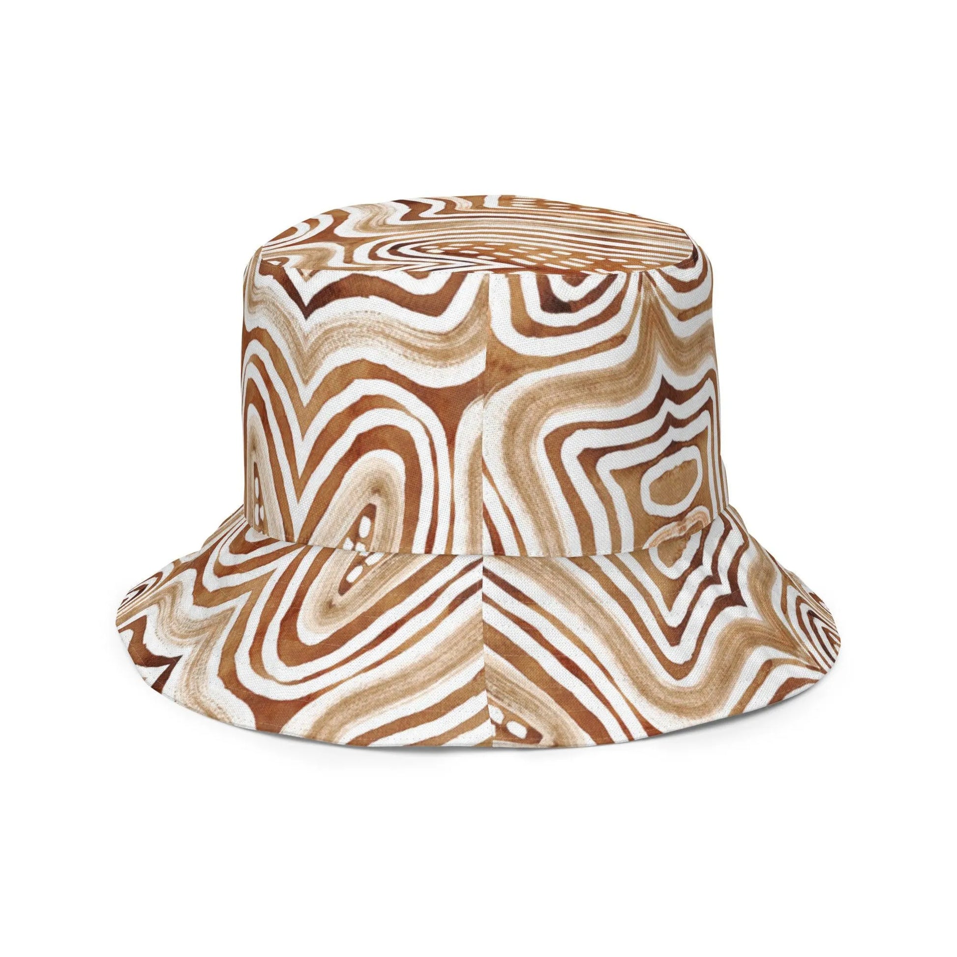 African Mud Lines Reversible Bucket Hat - The Global Wanderer