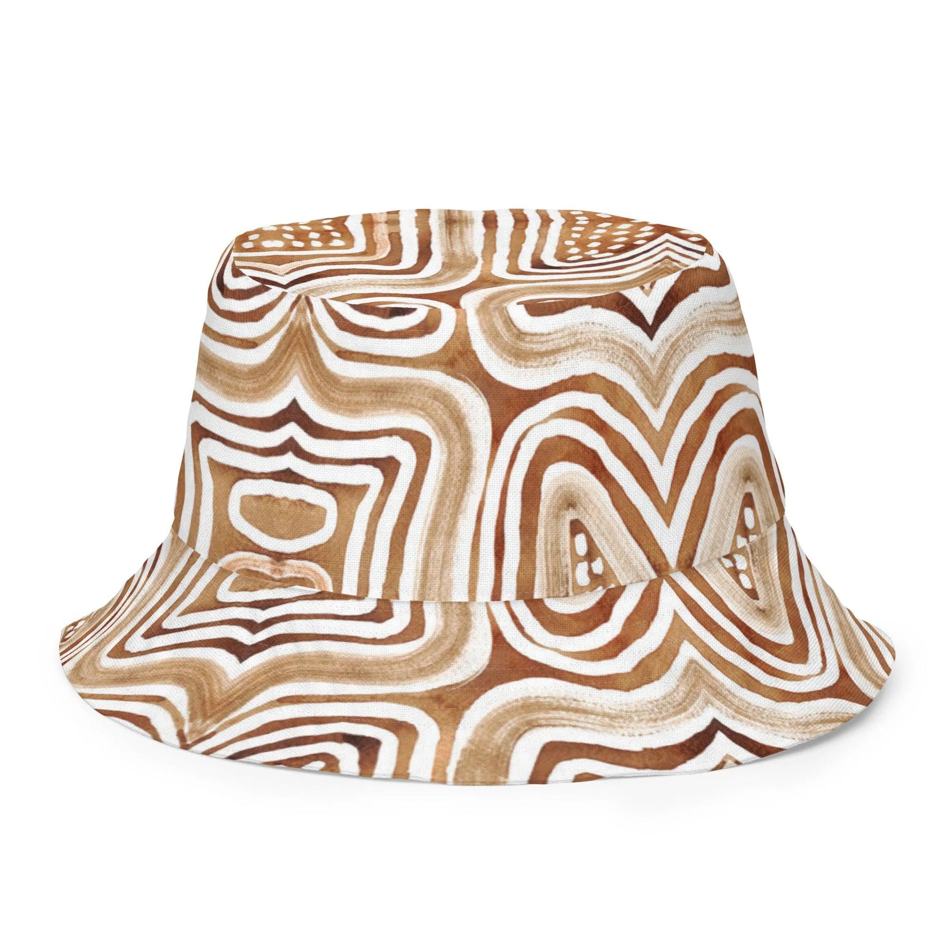 African Mud Lines Reversible Bucket Hat - The Global Wanderer