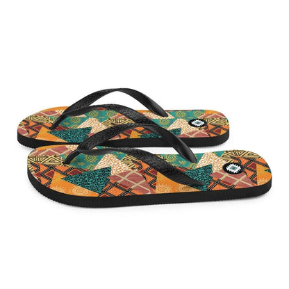 African Patchwork Flip Flops - The Global Wanderer