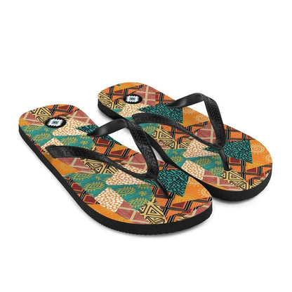 African Patchwork Flip Flops - The Global Wanderer