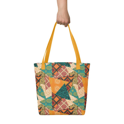 African Patchwork Tote Bag - The Global Wanderer