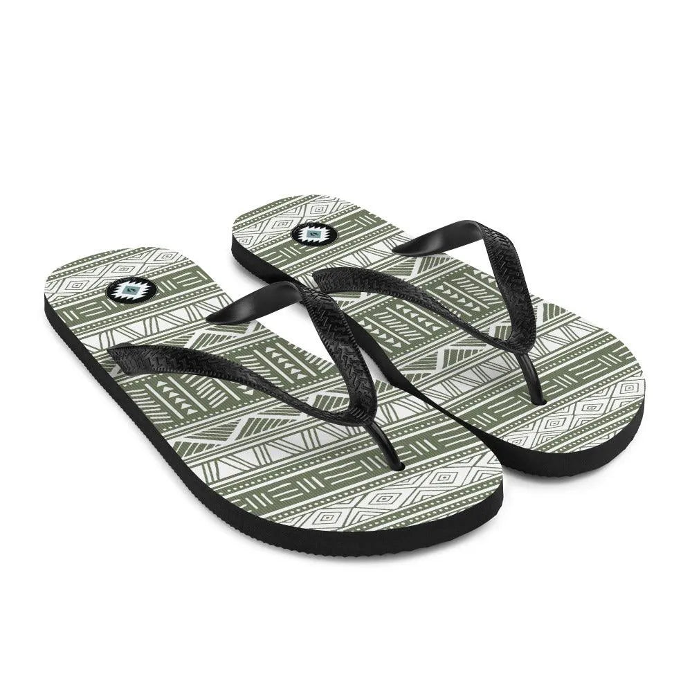 African Print Flip Flops - The Global Wanderer