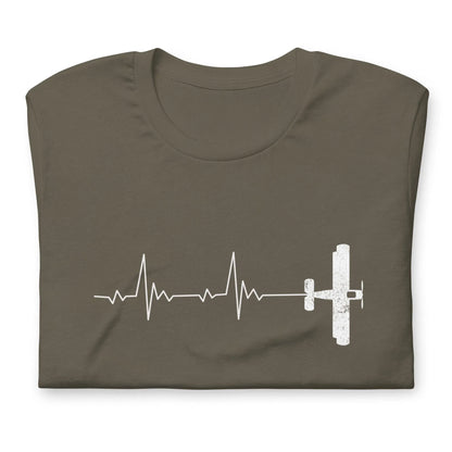 Airplane Heartbeat T-Shirt - The Global Wanderer