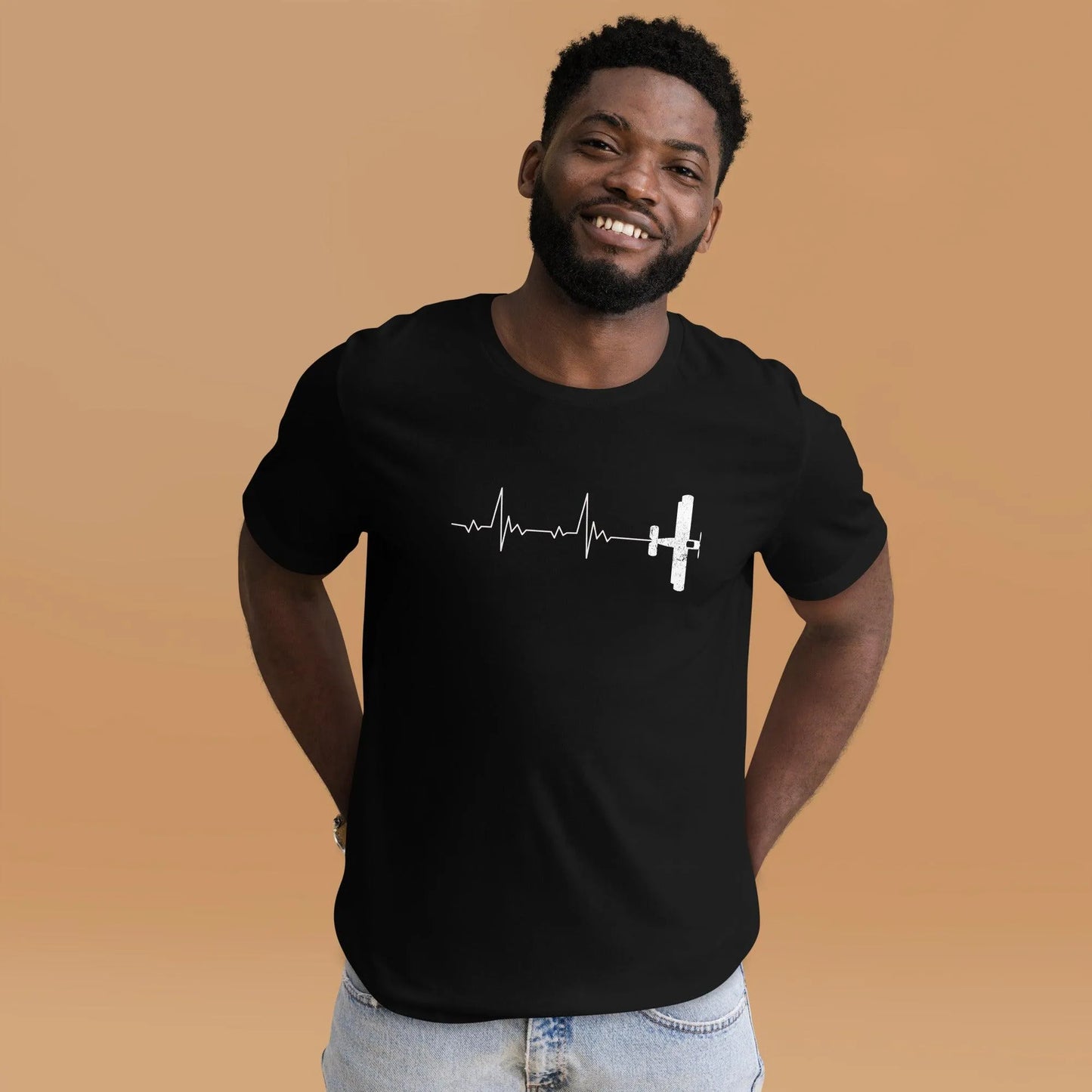 Airplane Heartbeat T-Shirt - The Global Wanderer