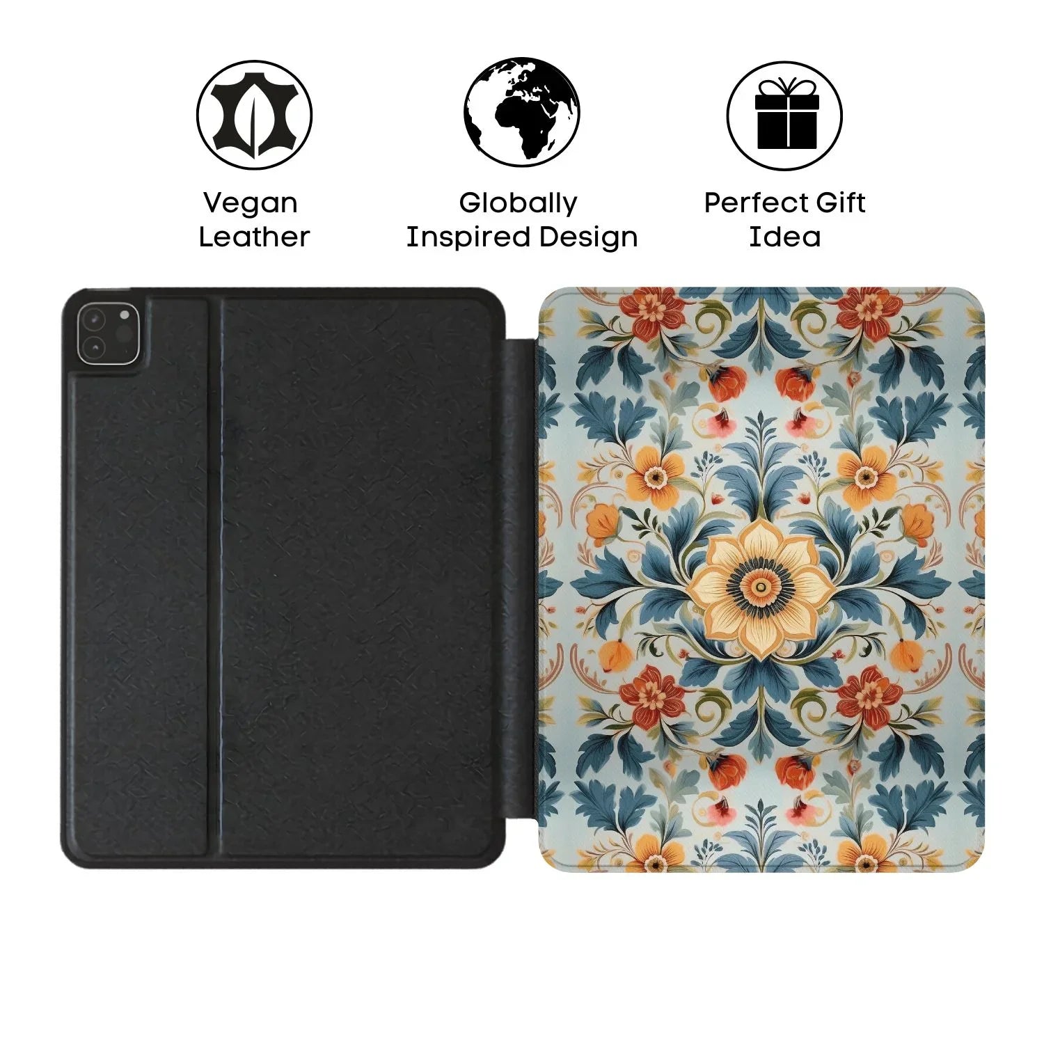 Ålesund Mist Rosemaling iPad Case - The Global Wanderer