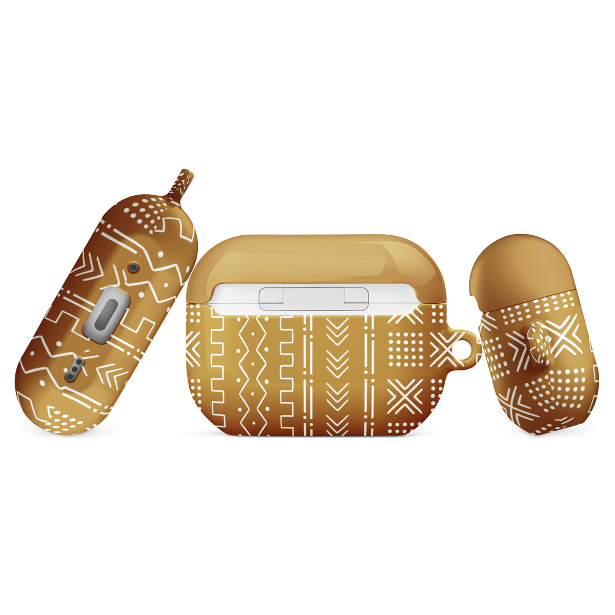 Savanna Ochre Mud Cloth AirPods Pro 2 Case - The Global Wanderer