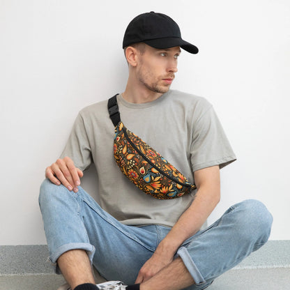 Bavarian Fall Folk Art Fanny Pack