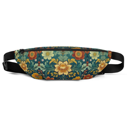 Norwegian Rosemaling Fanny Pack - The Global Wanderer