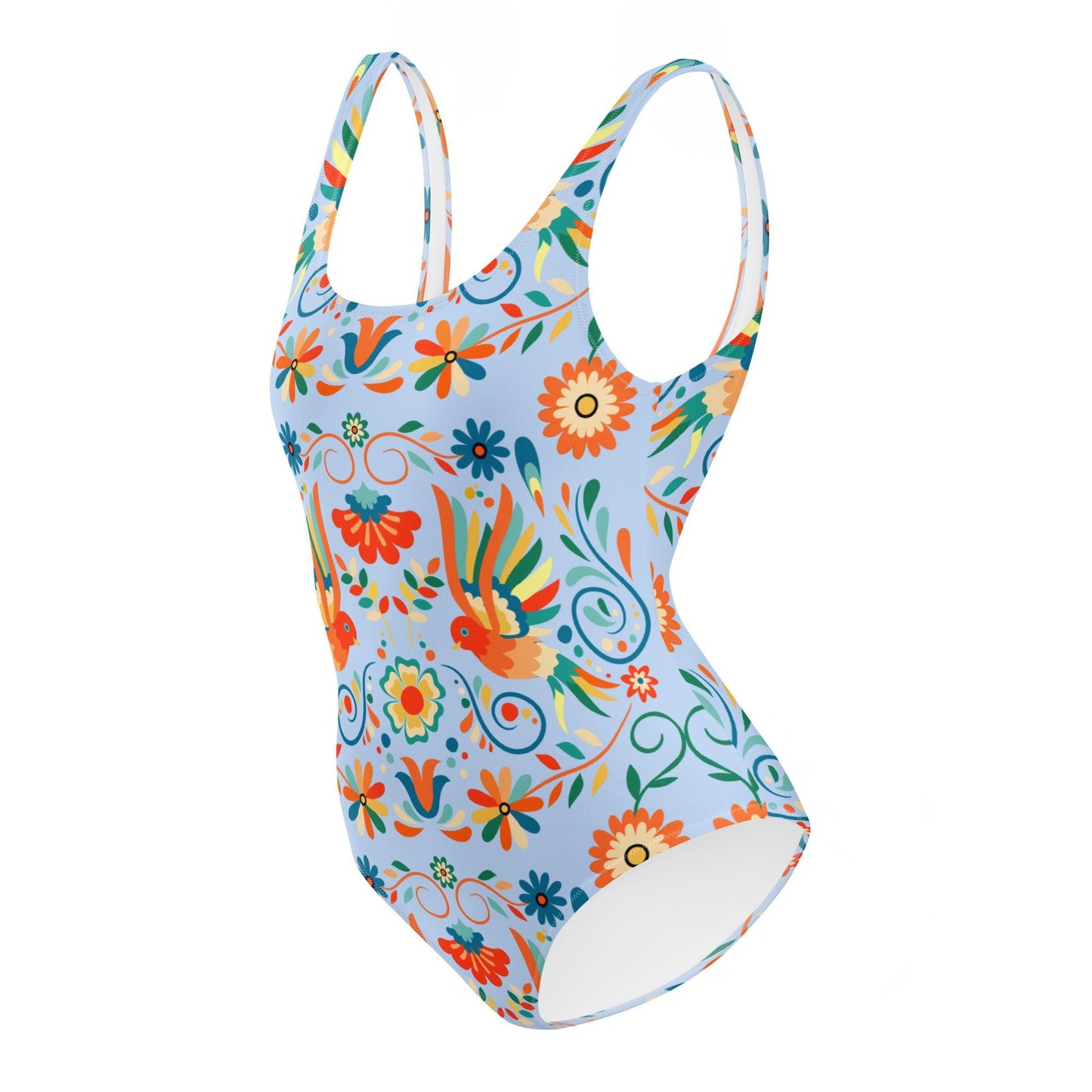 Mexican Otomi One-Piece Swimsuit - The Global Wanderer