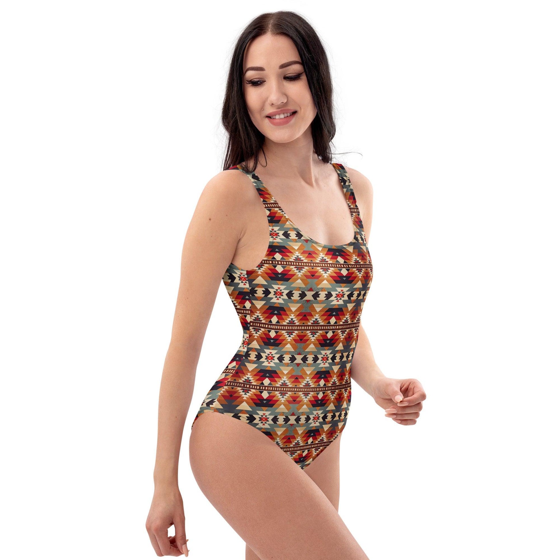 Native American Sunset One-Piece Swimsuit - The Global Wanderer