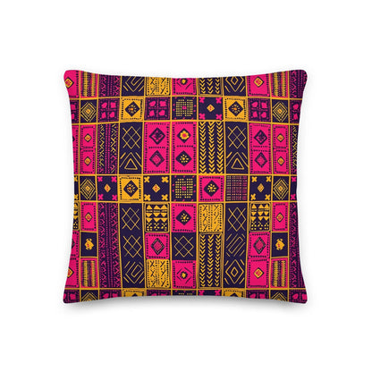 Ghanaian Kente Cloth Throw Pillow - The Global Wanderer